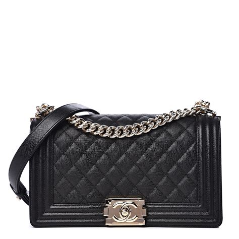 chanel boy caviar 2015|Chanel Boy Quilted Caviar Ruthenium.